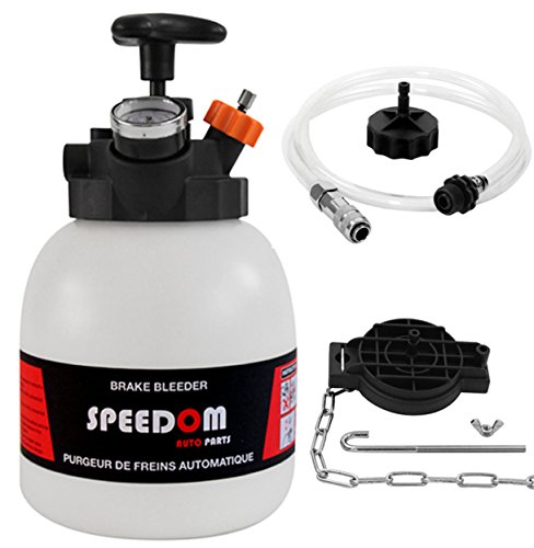 SPEEDOM Auto Purgeur de Frein Automatique et d'embrayage avec Adaptateurs MULTIMARQUE Purge Vidange Circuit freinage Capacité 3 litres