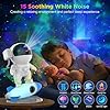 FlyLily Astronaut Galaxy Projector for Bedroom, Star Projector Galaxy Light with App & Remote Control, White Noises, Bluetooth Speaker, Rocket Night Light for Kids, Ceiling, Gifts, Room Decor #2