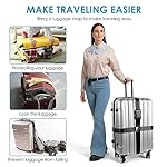 Travel Inspira Luggage Straps for Suitcases with TSA Lock, Protect Your Luggage Anti-Burst, High Visibility Color, Easy to Identify Luggage Adjustable Heavy Duty Belt for 20-32 Inch Suitcases - Image 5