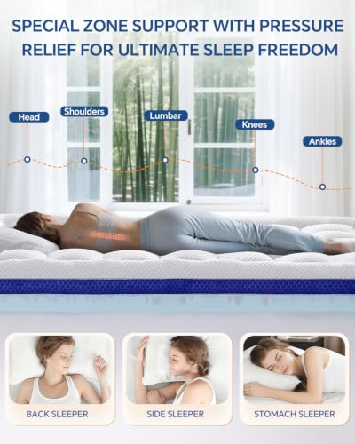 BEDELITE Dual Layer 4 Inch Twin Size Memory Foam Mattress Topper - image 4