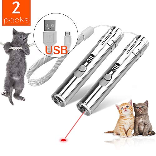 HapFun Interactive Cat Toys,3 in 1 Training Tool with USB Charging for Cat