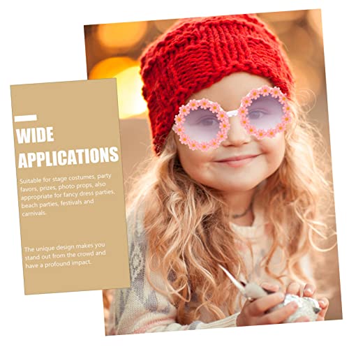 Cute Flower Sunglasses Uv Protection Boys and Girls Oversized Glasses Glasses Strap for Months Boys Girls3
