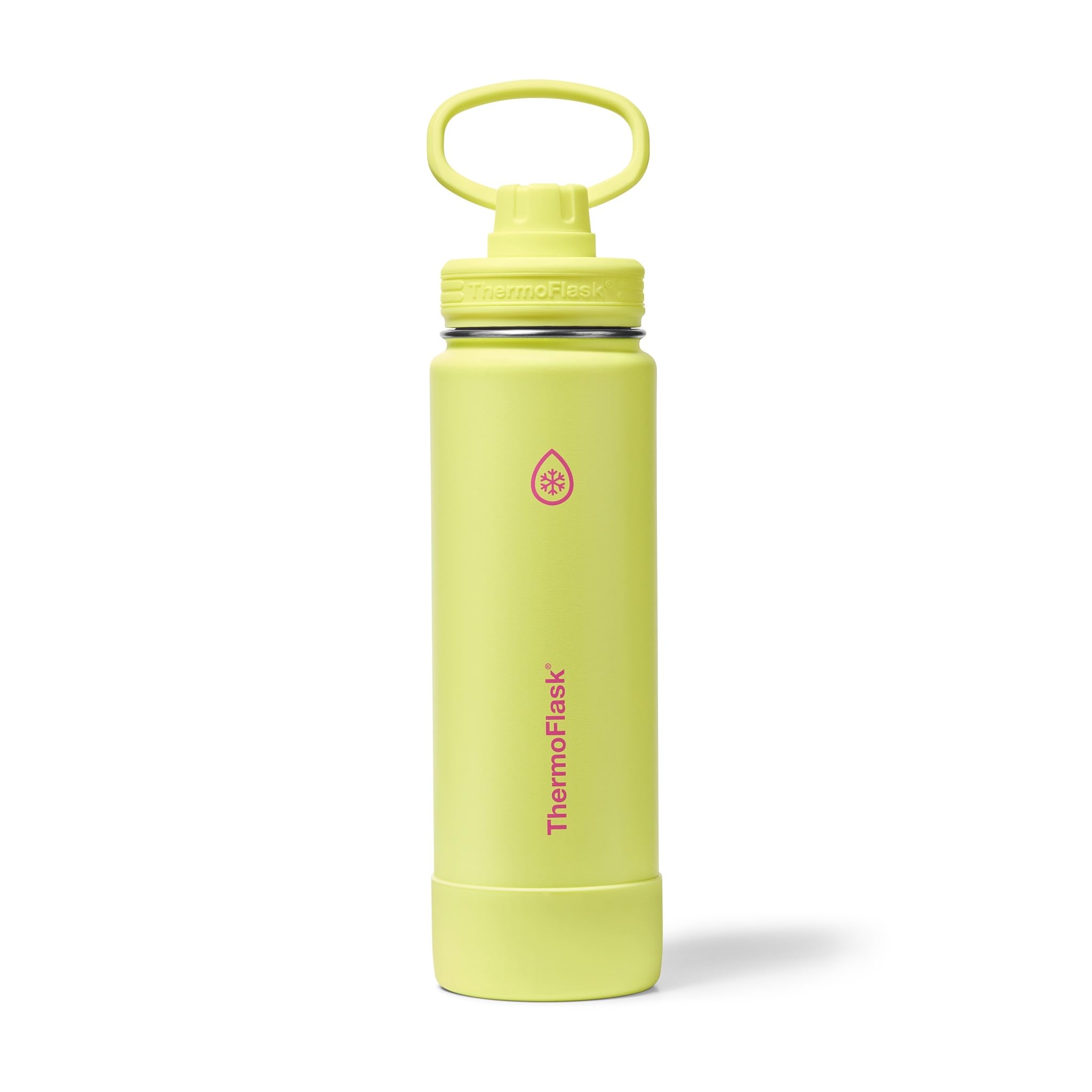 Insulated Water Bottle with Spout Lid (24 oz, Unmellow Yellow) - Leakproof, Stainless Steel Water Bottle for Cold & Hot Drinks, Travel & Daily Hydration