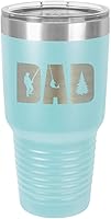 Vista 23 de Dad KNOCKOUT FISHING - Vaso de 30 onzas con popote y tapa superior deslizante Taza de viaje de acero inoxidable Comparar con Yeti Rambler