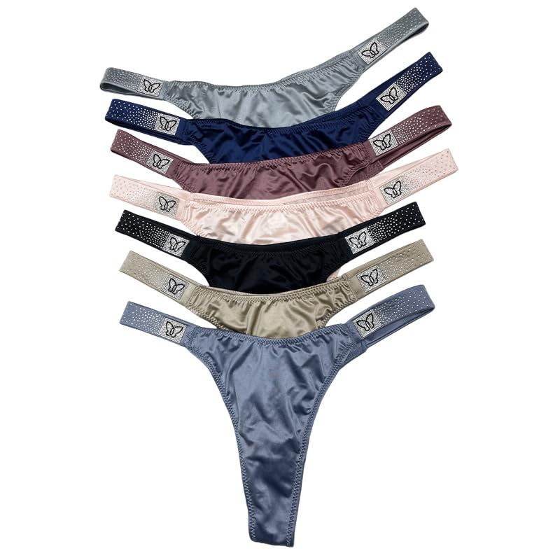 Lot de 7 culottes string sexy réveillez votre confiance en strass