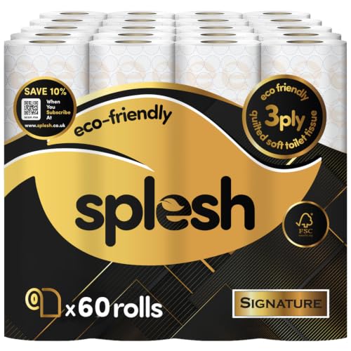 Splesh by Cusheen Toilet Roll 60 Rolls (60 Rolls Signature)