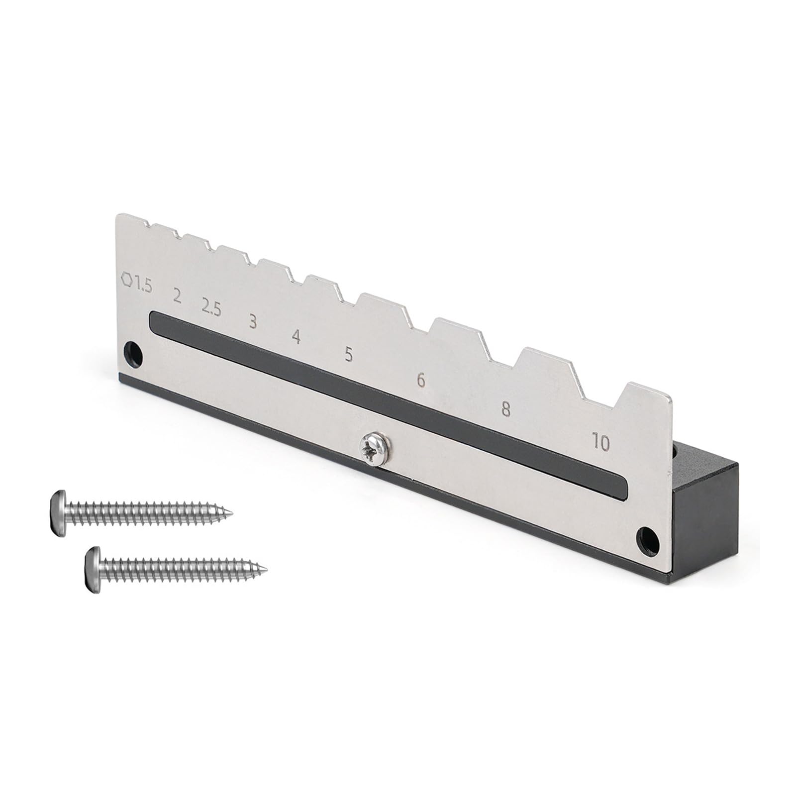 Kalttoy Portable Hexagonal Tool Storage Shelf Resistant Aluminum Rack With 9 Slot For Workshop Organization Wrench Storage Rack