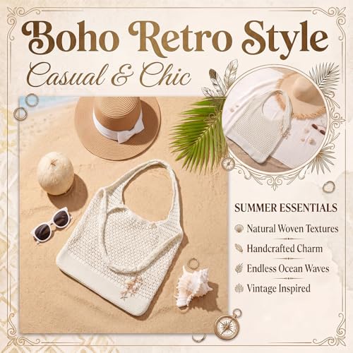 Bolso de Playa de Crochet para Mujer miniatura 6