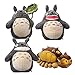 4 Piezas 30/35 Cm Lindo Mi Vecino Totoro Grin Leaf Boca Roja Totoro Gato Autobús Muñeco De Peluche Juguetes para Regalo De Niños