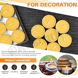 Rustark 70Pcs Kolorowe mini Świeczki Tealight Zestaw bezzapachowych świeczek Długotrwała, niekapiąca parafinowa świeczka do pieczęci woskowej, pieczętowania listów, imprez, dekoracja rzemieślnicza