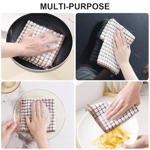 Save 39% on 12 Pack Super Absorbent Cotton Kitchen Dish Cloths - Image 7