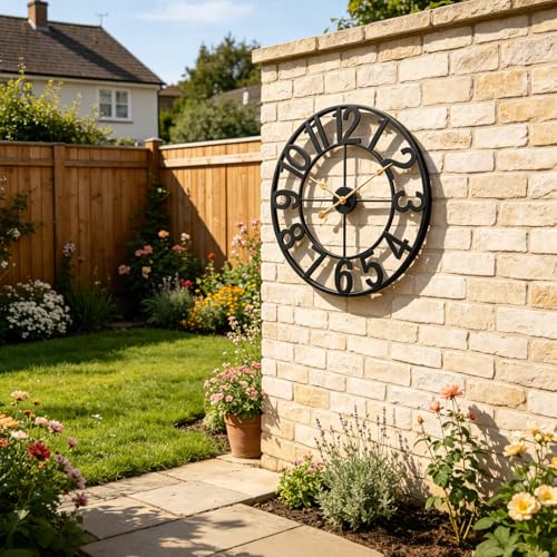 33% Off Alarmore 14" Outdoor Wall Clock, Silent & Waterproof - Image 5