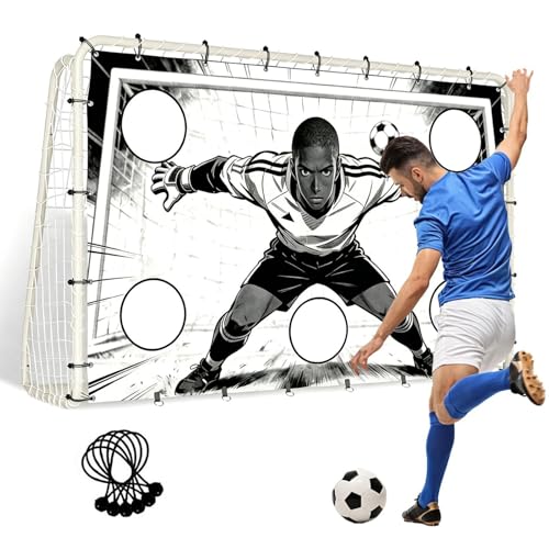 Redes de fútbol – Diseño estable para patear fútbol – Objetivo de fútbol | para la escuela, hogar, curso, césped, patio trasero, mujeres, hombres, adultos y niños