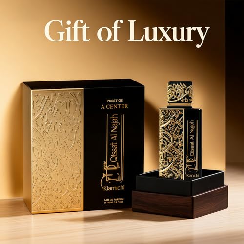 Image of QISSAT AL NAJAH KIAMICH Cologne for Men | Premium Lavender & Oud Eau de Parfum | 100ml Long Lasting Perfume with Geranium & Frankincense | Fresh Woody Spiritual Scent