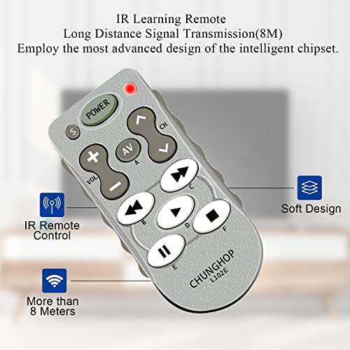 Chunghop L102 Learning Remote Control Use For Tv/Sat/Dvd/Cbl/Cd/Dvb-T For Samsung Lg Sony Philips Copy #TOP2