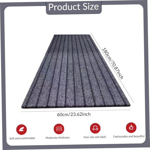 Alfombra para pasillo de 2x6 pies personalizable con base de goma resistente para interiores 7