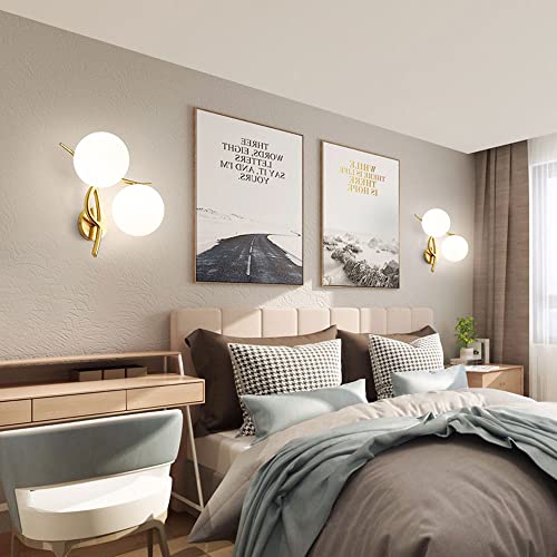 Aplique de pared interior moderno E27 de 2 luces para iluminación decorativa de escaleras 3