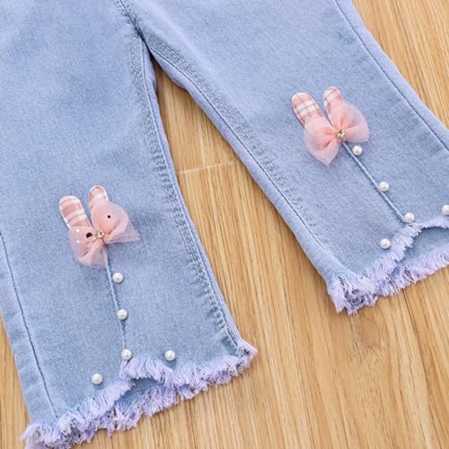 Girls Y2k Heart Jeans Denim Patches for Inside Mid Rise Boys Jeans Loose Fit Casual Girls Bell Bottom Jeans Size 10-123