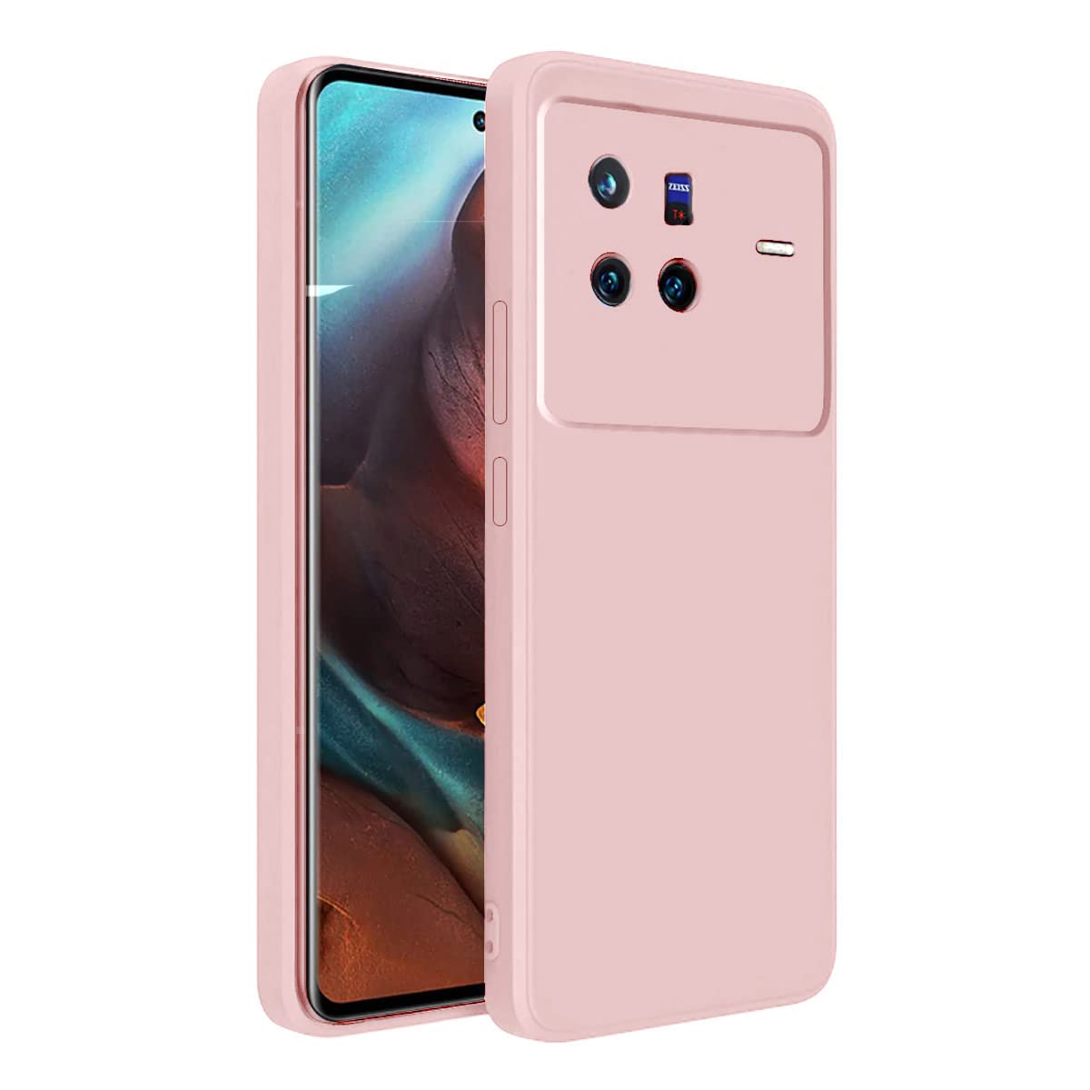 LIRAMARK Silicone Soft Back Cover Case for Vivo X80 (Pink) (B0B6G34FR2) Amazon Price History, Amazon Price Tracker