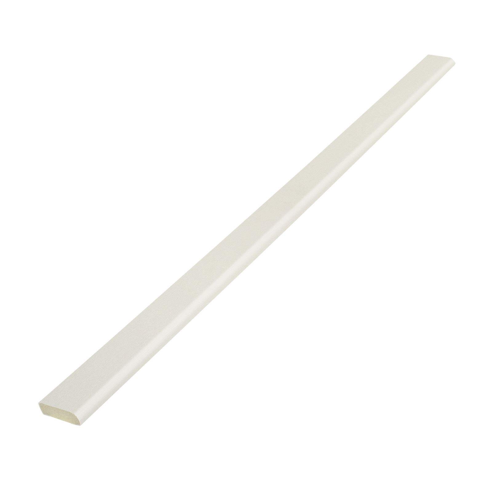 Cloaking Fillet Window Door Architrave Finishing Moulding Trim (2.5m) - 20mm, White Ash