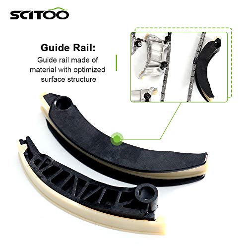 Scitoo 9-0753S Engine Timing Chain Kit Sets Replaces For Saturn For Suzuki For Cadillac For Buick For Saab Aura Xl-7 Cts Sts Srx Rendezvous Lacrosse 3.6L 2.8L #TOP4