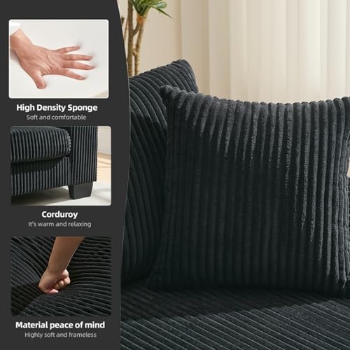 Image of ERYE 114-Inch Oversized U-Shaped Sleeper Sectional Sofabed, U Shaped Pull Out Sleeper Couch Symmetrical Convertible Sectional Sofa Bed with Double Chaise Daybed & Toss Pillows