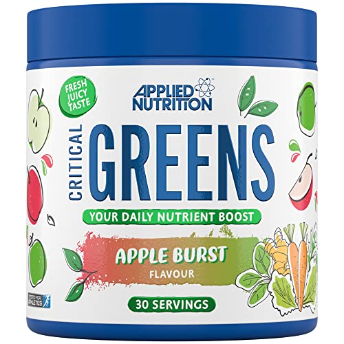 Applied-Nutrition-Critical-Greens-Super-Greens-Powder-Boost-Your-Immune-System-with-Superfood-Nutrients-Vegan-150g-30-Servings-Apple-Burst