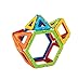 MAGFORMERS Basic Rainbow 40 Pieces Tub Set, Rainbow Colors, Educational Magnetic Geometric Shapes Tiles Building STEM Toy Set Ages 3+
