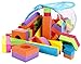 Click N' Play Foam Blocks, Soft Building Blocks and Stacking Block Toy Set For Toddlers| Perfect Bath Toys, 60 Count with Carry Tote | Great Gift for Toddler, Baby, Kids, Boy, and Girl Ages 1-3, 4-8