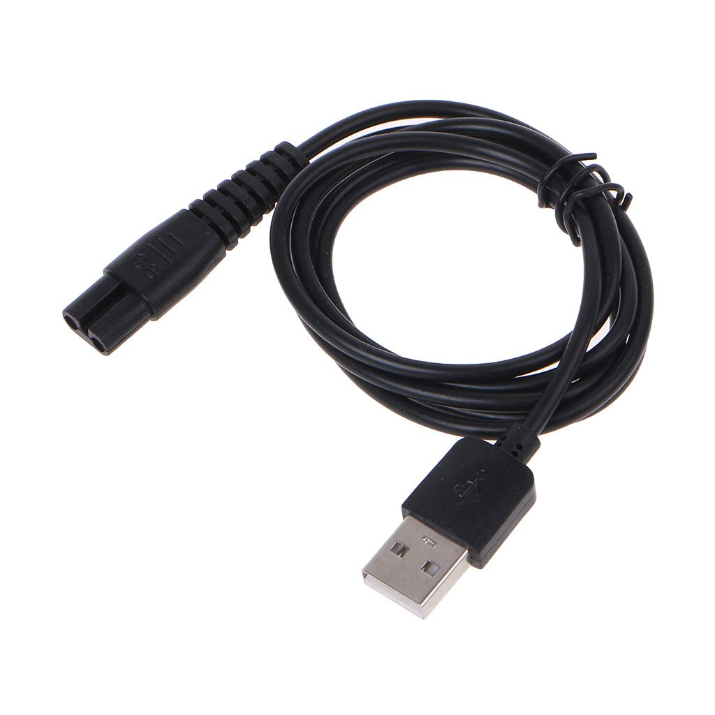 USB Charging Cable for Electric Shaver MJTXD01SKS, 100cm Power Adapter Cord for Men ' S, USB to 2-Pin Charger Wire