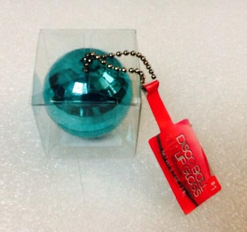 SNAP Round Disco Ball Lipgloss Super Lip Shine Metallic Turquoise .1 Oz Shimmery & Scented