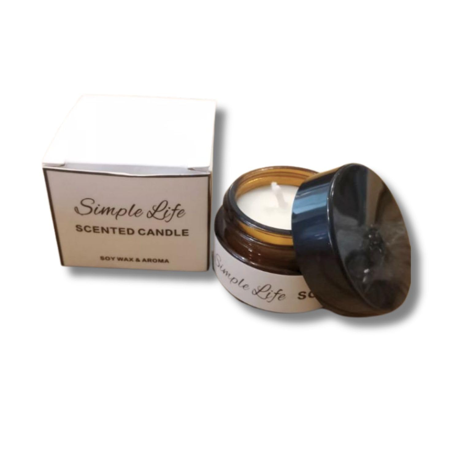 Exotic Glass Jar Vanilla Coconut Scented Candle - Island-Inspired Home Fragrance - Long-lasting Tropical Escape - Up to 45 Hours of Serene Burn Time