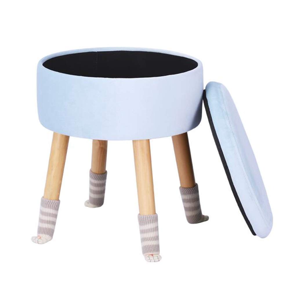 Pouf repose-pieds coffre avec assise éponge haute résilience