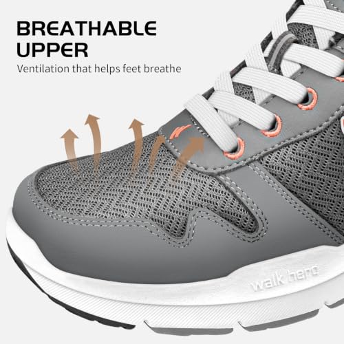 Image of Womens Walking Shoes, Arch Support Women Sneakers for Plantar Fasciitis | Non-Slip Orthopedic Shoes for Stability, Breathable Keeps Feet Fresh, Shock-Absorbing Midsole for All-Day Walking Comfort