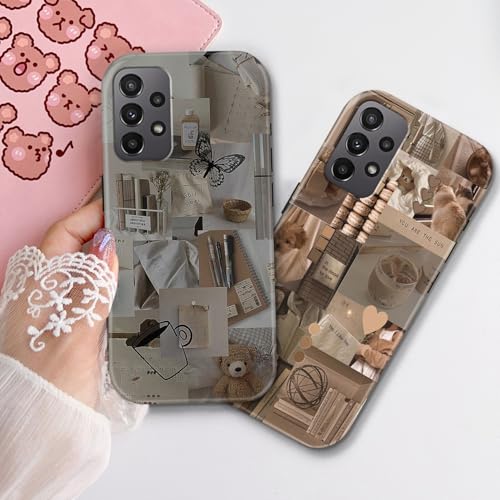 Image of COLORflow Back Cover Compatible with Samsung A23 4G / A23 5G | Aesthetic Color Customized | Glossy Armoured Bumper with Camera Protection Back Cover Compatible with Samsung Galaxy A23 4G / A23 5G