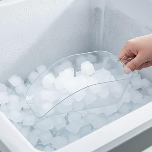 Miniatura 3 de Soro Essentials - Juego de 2 cucharas de hielo de policarbonato de 64 onzas de color transparente - Cucharas para palas de hielo, cucharas de