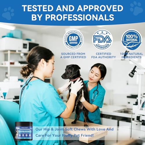 Biotic’s Gain Hip & Joint Soft Chews for Dogs | Glucosamine, MSM, Chondroitin & Turmeric | Hemp Seed Oil for Mobility | Tasty Chews for Senior & Active Dogs (120, Hip & Joint Care) - Image 5