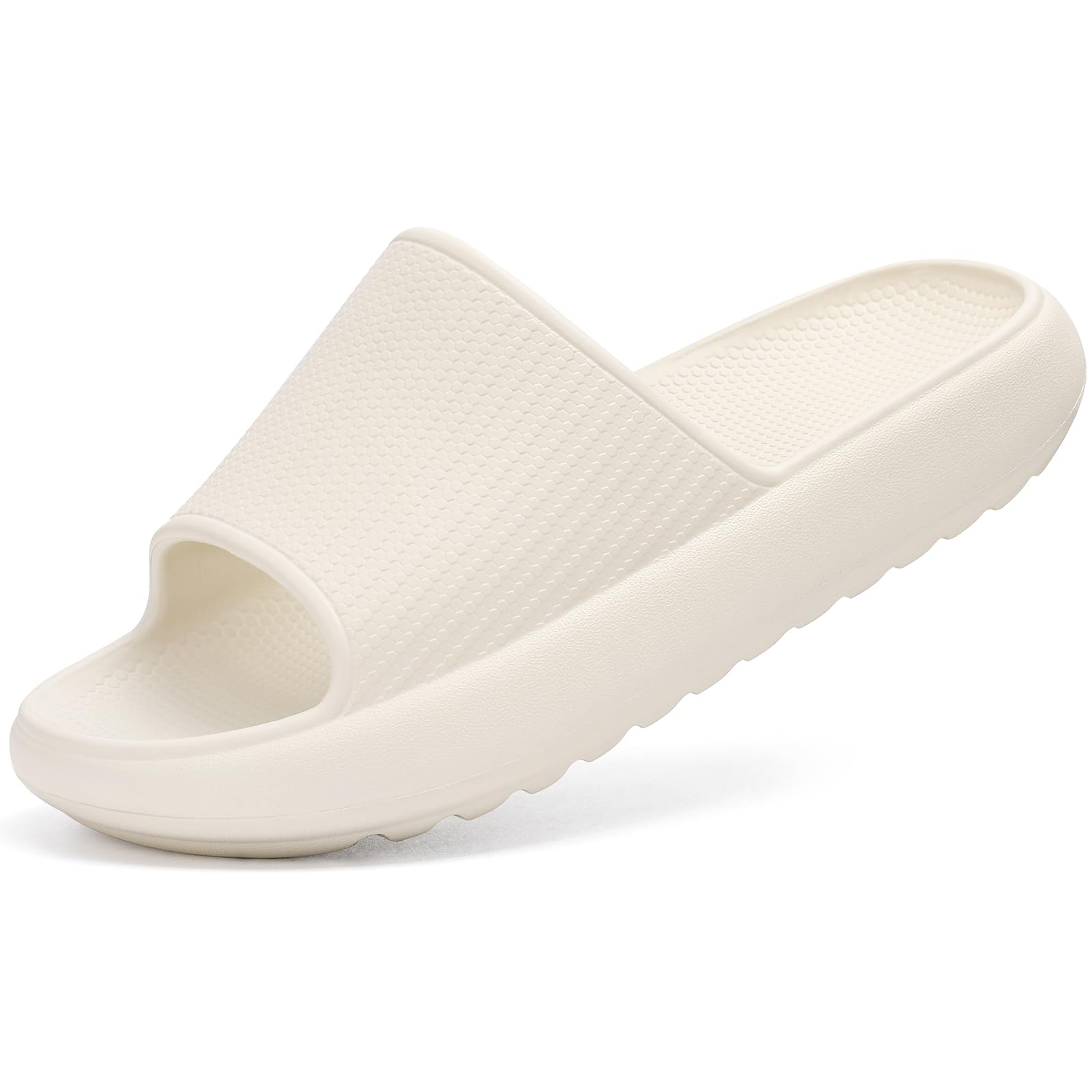 Comwarm Cloud Slide Sandals for Women Men Ultra Comfort Recovery Pillow Slippers Soft Summer Beach Shoes with Low Arch Support