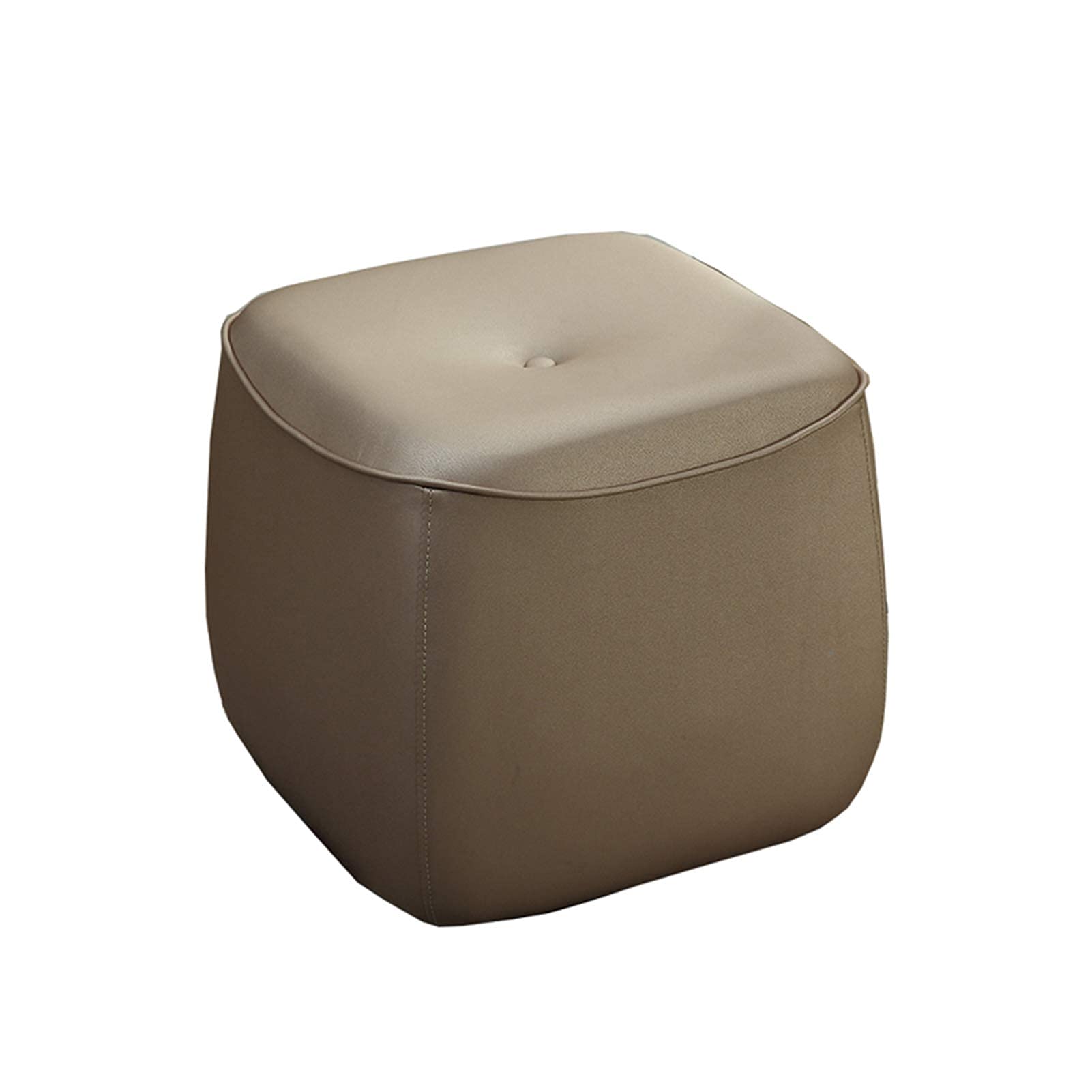 Tabouret de Coiffeuse et Banc de Changer de Chaussures en Cuir Cube