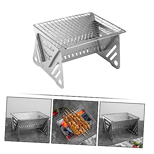 MARMERDO Fogão De Acampamento Churrasqueira De Aço Inoxidável Churrasqueira Portátil Churrasqueira D