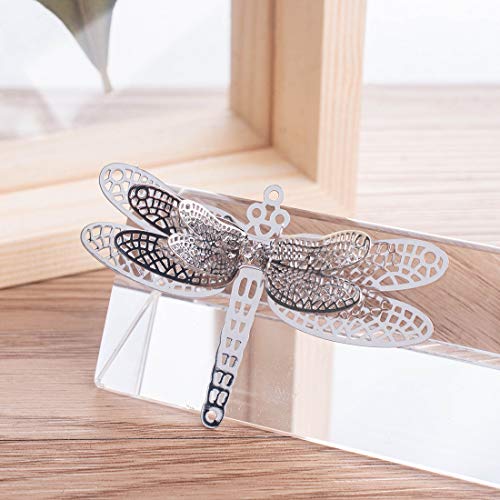 Longsheng 10Pcs Silver Dragonfly Hanging Suncatcher Diy Metal Parts Hand-Crafts #TOP4