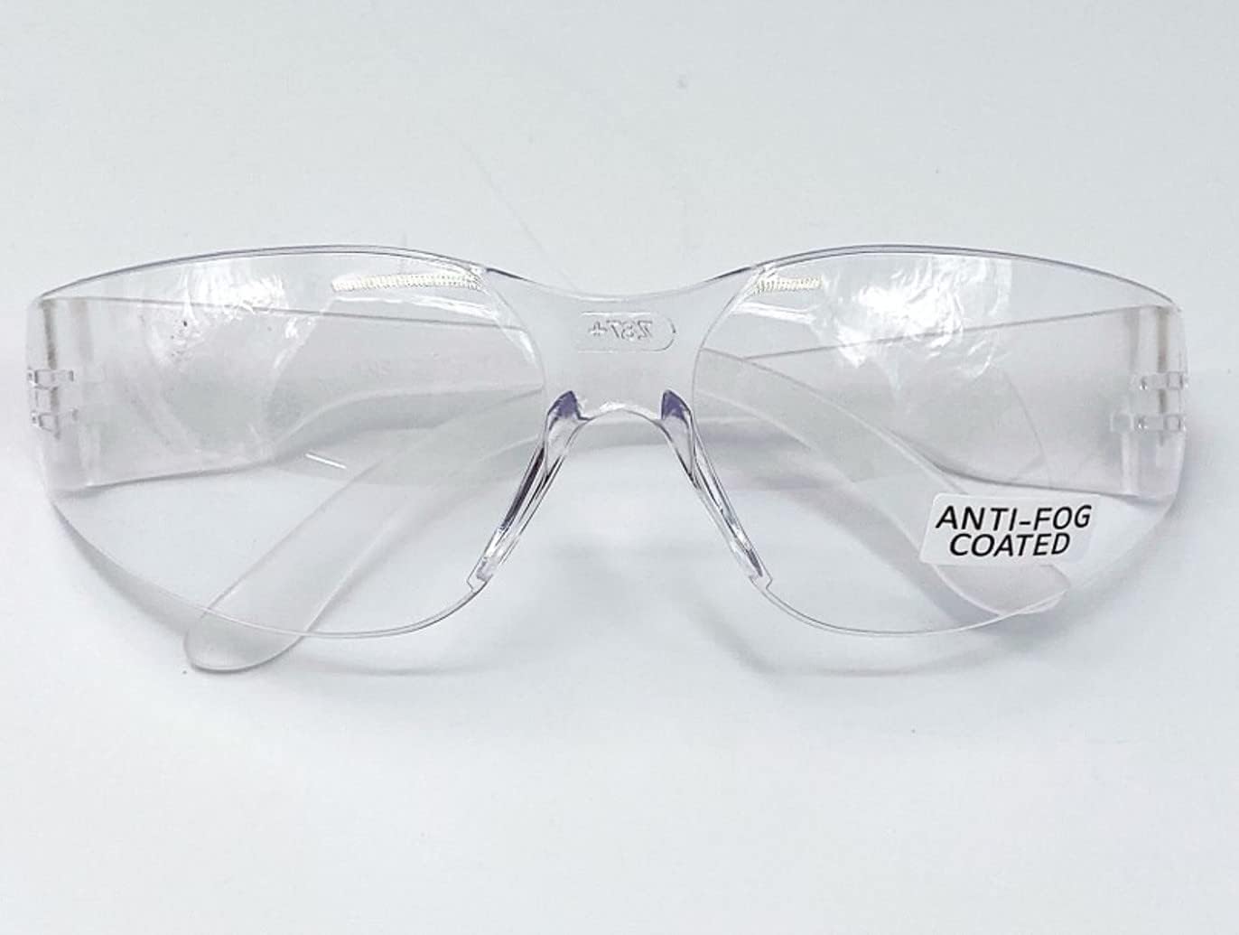 Storm Safety Glasses, Ansi Z87, High Impact, Anti-Scratch, Anti-Fog, UV Protection - Box of 12 Pair
