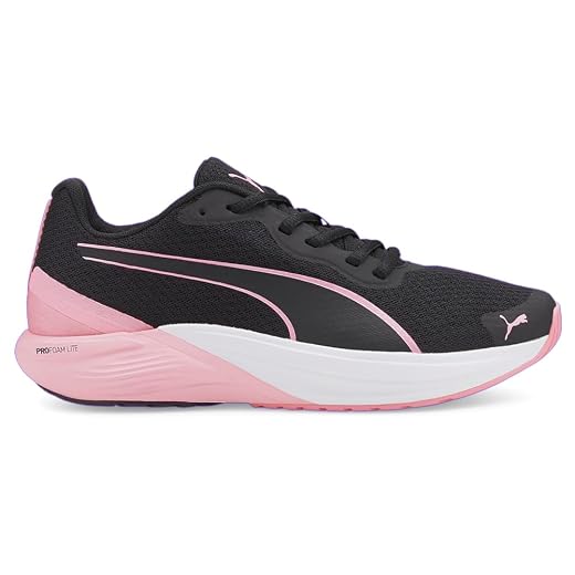 PUMA Women's Feline Lace Up Sneaker Black/Pink 8.5 Medium US