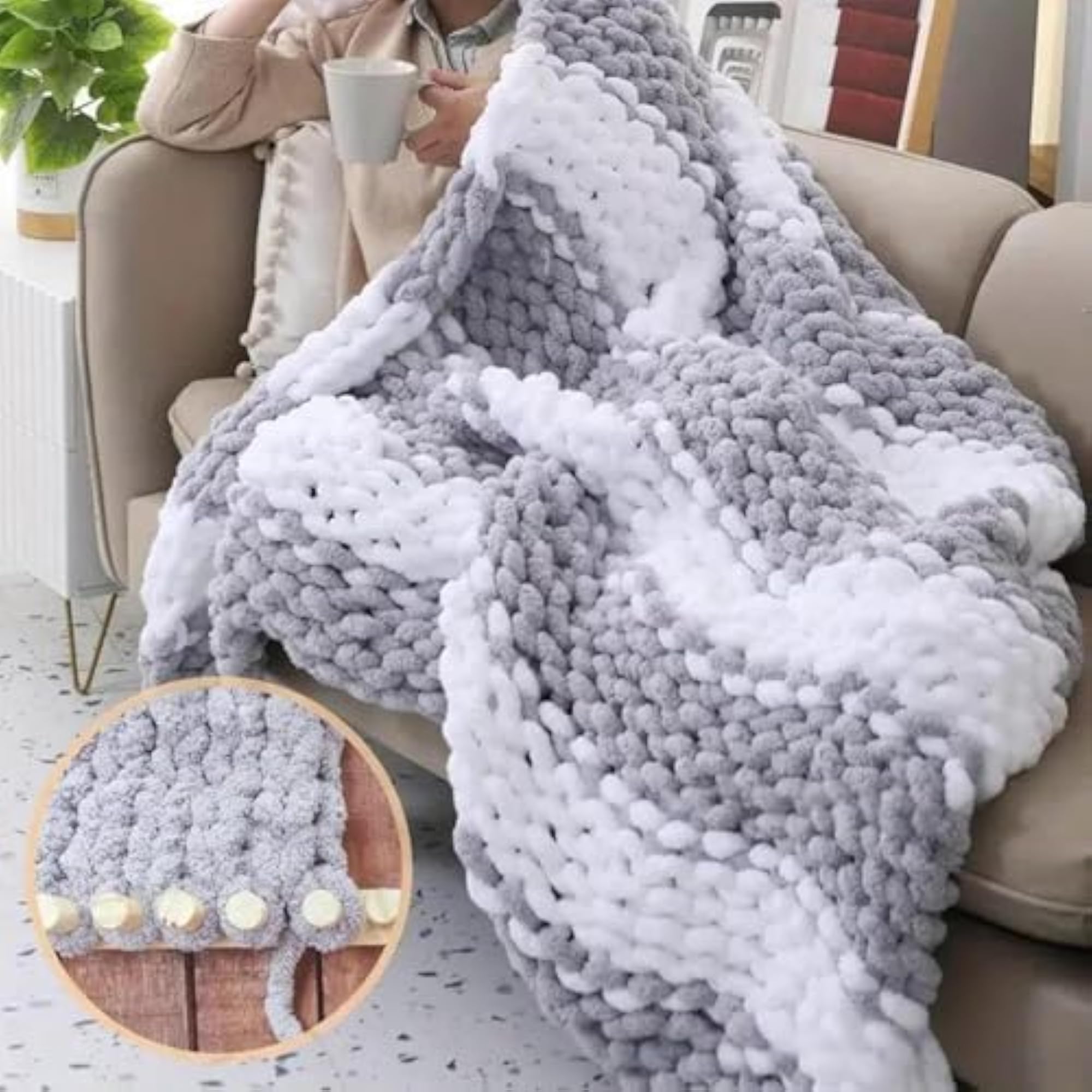 Chunky Blanket Loom Wooden Loom Frame for Yarn Craft Project