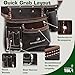 STRONGLAD Leather Tool Belt – 6-Pocket Oil-Tanned Utility Pouch – Fits 29–46