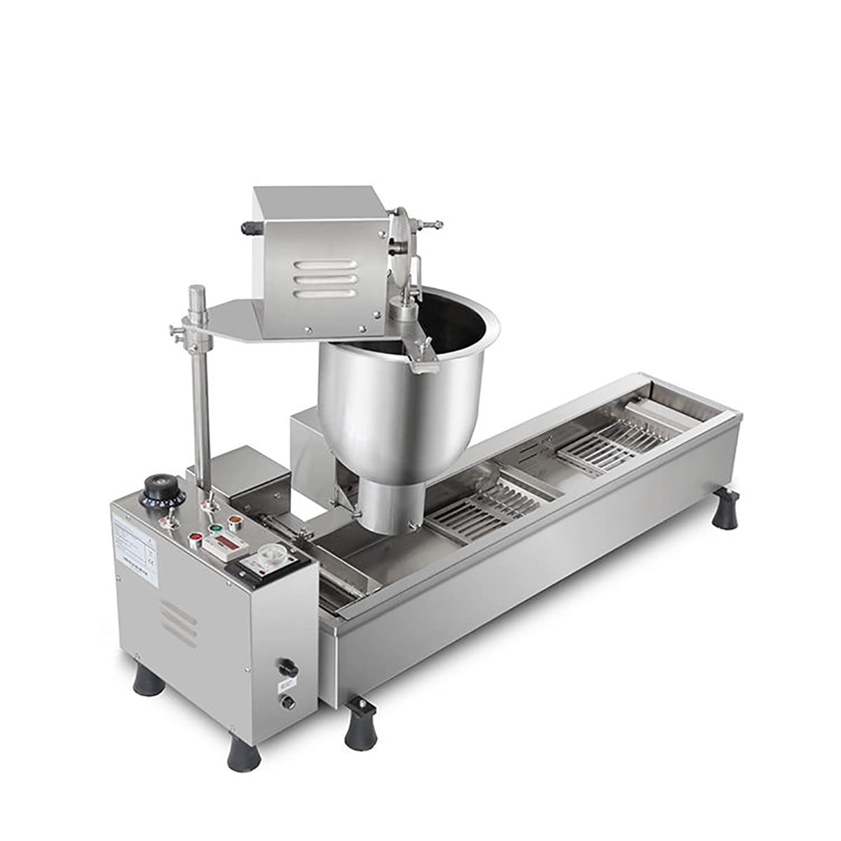 Máquina automática para hacer donas con múltiples moldes y construcción de acero inoxidable