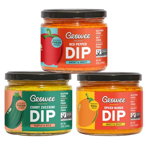 Growee Vegan Dip Trio Pack | Plant-Based Queso & Hummus