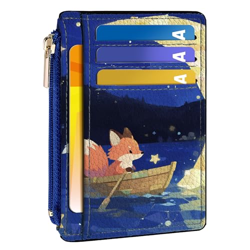 Image of Tipmile Womens Credit Card Holder Wallet, Small Slim RFID Blocking Sleeve | Mini Tiny Cute ID Case, Minimalist Zipper Pocket Wallet, Thin Coin Purse, Mothers Gift