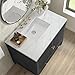 36'' Vanity, Bright White w/ 3 CM Ethereal Noctis Quartz Top