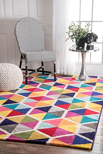 nuLOOM Maris Triangles Area Rug, 6' 7" x 9', Multi